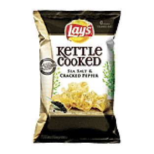 Lay's Kettle Cooked sea salt & cracked pepper extra crunchy potat8.5oz