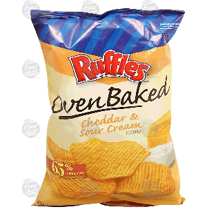 Ruffles Oven Baked cheddar & sour cream flavored potato chips 6.25oz