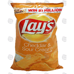 Lay's  cheddar & sour cream flavored potato chips  7.75oz