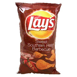 Lay's  sweet southern heat barbecue flavored potato chips  7.75oz