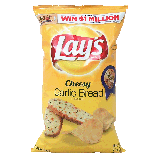 Lay's  cheesy garlic bread flavored potato chips  7.75oz
