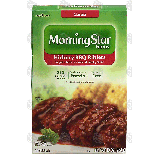Morningstar Farms Classics hickory bbq riblets, veggie riblets in10-oz