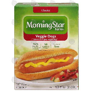 Morningstar Farms Classics veggie dogs, 6 count 8.4-oz