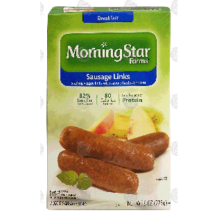 Morningstar Farms Breakfast sausage links; sizzling veggie links w8-oz