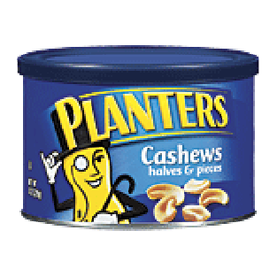 Planters  cashews halves & pieces 8oz