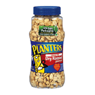 Planters Peanuts Dry Roasted Unsalted 16oz