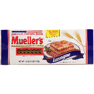 Mueller's Pasta Labella Lasagne italian style enriched 16oz