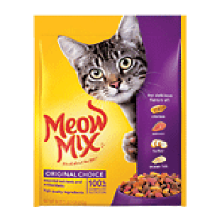 Meow Mix Dry Cat Food Original Choice Chicken Turkey Salmon & Ocea18oz