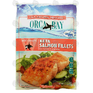 Orca Bay  wild caught keta salmon fillets, firm texture & mild fla10oz