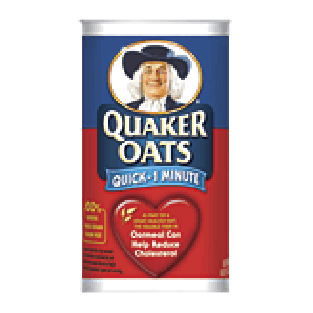 Quaker Oatmeal Oats Quick 1 Minute 18oz