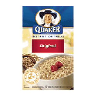 Quaker Oatmeal Instant Oatmeal Regular 12pk