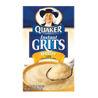 Quaker  Instant Grits real butter flavor, 12-pouches 12oz