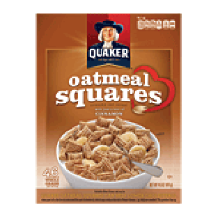 Quaker Oatmeal Squares cinnamon crunchy oatmeal cereal 14.5oz