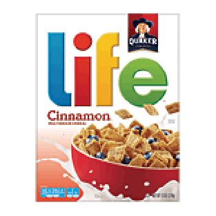 Quaker life cinnamon breakfast cereal 13oz