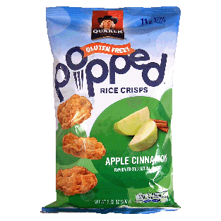 Quaker Popped apple cinnamon rice crisps 3.52oz