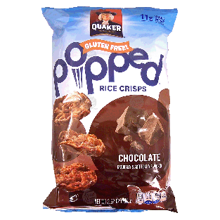 Quaker Popped chocolate rice crisps 3.52oz