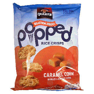 Quaker Popped caramel corn rice crisps 7.04oz