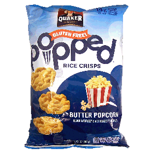 Quaker Popped butter popcorn rice crisps 3.03oz