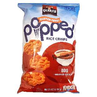 Quaker Popped bbq rice crisps 3.03oz