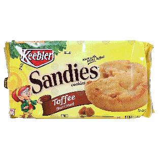 Keebler Sandies toffee shortbread cookies 11.3oz