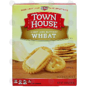 Keebler Town House wheat light buttery crackers 13.8oz