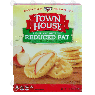 Keebler Town House reduced fat light buttery crackers 11.2oz