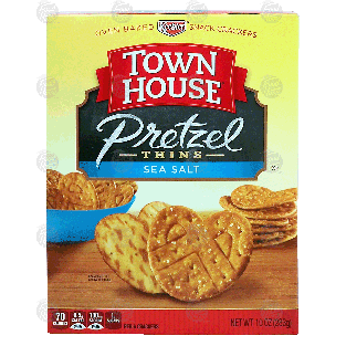 Keebler Town House pretzel thins; sea salt  10oz