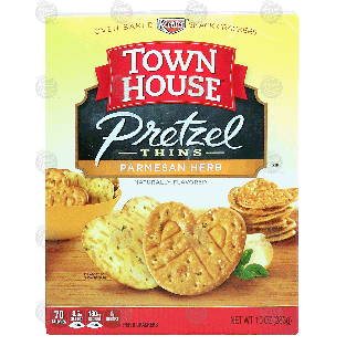 Keebler Town House pretzel thins; parmesan herb  10oz
