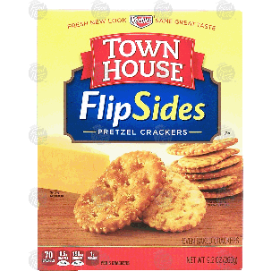 Keebler Town House flip sides; pretzel crackers 9.2oz