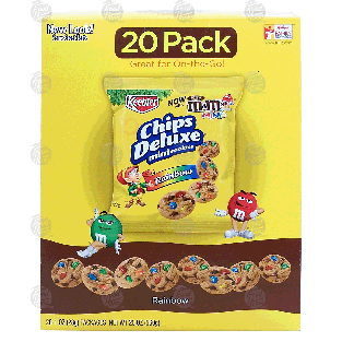 Keebler Chips Deluxe mini cookies, rainbow with m&m's minis, 20-1 20oz