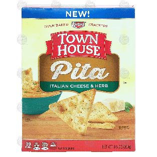 Keebler Town House pita; italian cheese & herb oven baked cracker9.5oz