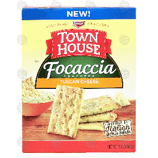 Keebler Town House focaccia crackers; tuscan cheese 9oz