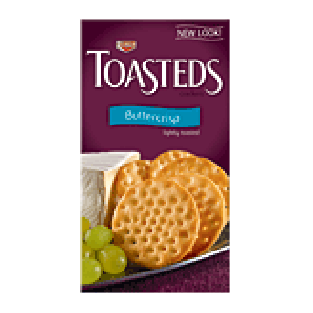 Keebler Toasteds buttercrisp crackers 8oz