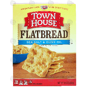 Keebler Town House flatbread; sea salt & olive oil oven-baked cra9.5oz