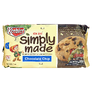 Keebler Simply Made chocolate chip cookies with no artifical flavo10oz