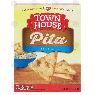 Keebler Town House pita; sea salt oven baked crackers 9.5oz