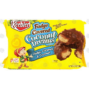 Keebler Coconut Dreams fudge covered, caramel & coconut 8.5oz