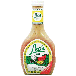 Leo's  lite greek salad dressing  16oz
