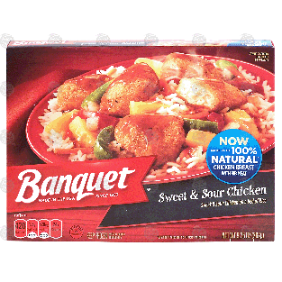 Banquet  sweet & sour chicken on a bed of rice 9.25-oz