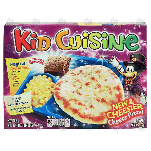 Kid Cuisine Magical Cheese Pizza cheese pizza, corn, fudge brow7.45-oz