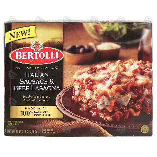 Bertolli  italian sausage & beef lasagna 34-oz