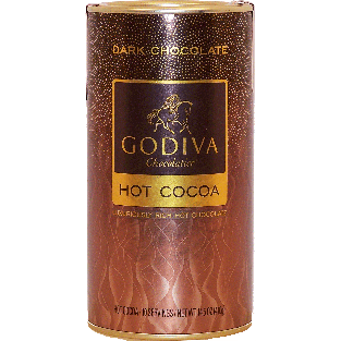 Godiva  dark chocolate hot cocoa dry mix, 10 servings 14.5-oz