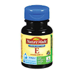Nature Made  200 i.u. dl-alpha, vitamin e supplement, liquid soft 100ct