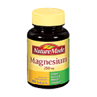 Nature Made  magnesium 250-mg dietary supplement tablets  100ct