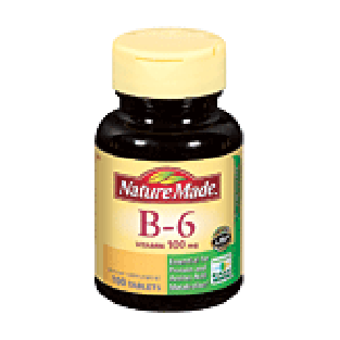 Nature Made  100 mg vitamin b-6 supplement tablets  100ct
