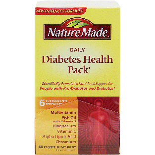 Nature Made Daily Diabetes Health Pack, 6 supplements per packet 60ct