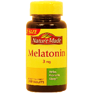 Nature Made  melatonin 3-mg dietary supplement tablets  240ct