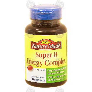 Nature Made  super b energy complex softgels  60ct