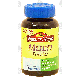 Nature Made  mulit for her; softgels  60ct