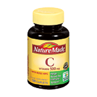 Nature Made  500 mg vitamin c supplement with rose hips caplets  130ct